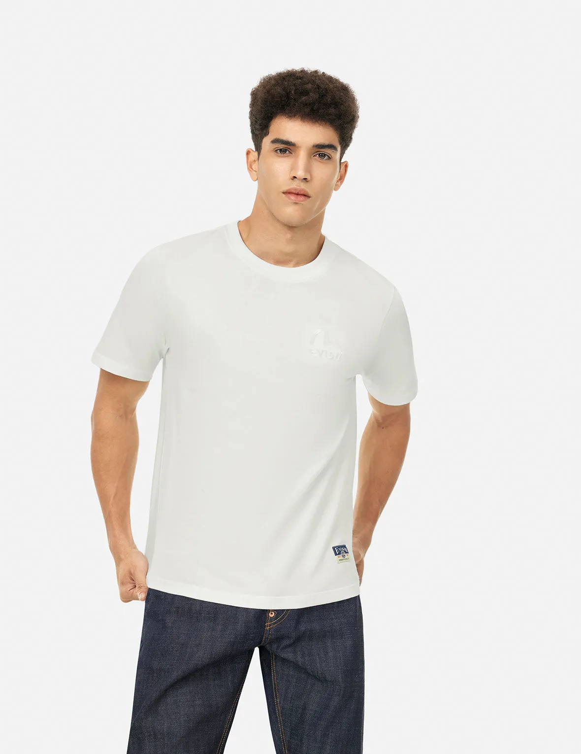 SPRING/ SUMMER COLLECTION 2025 Seagull and Brand Logo Print Regular Fit T-shirt