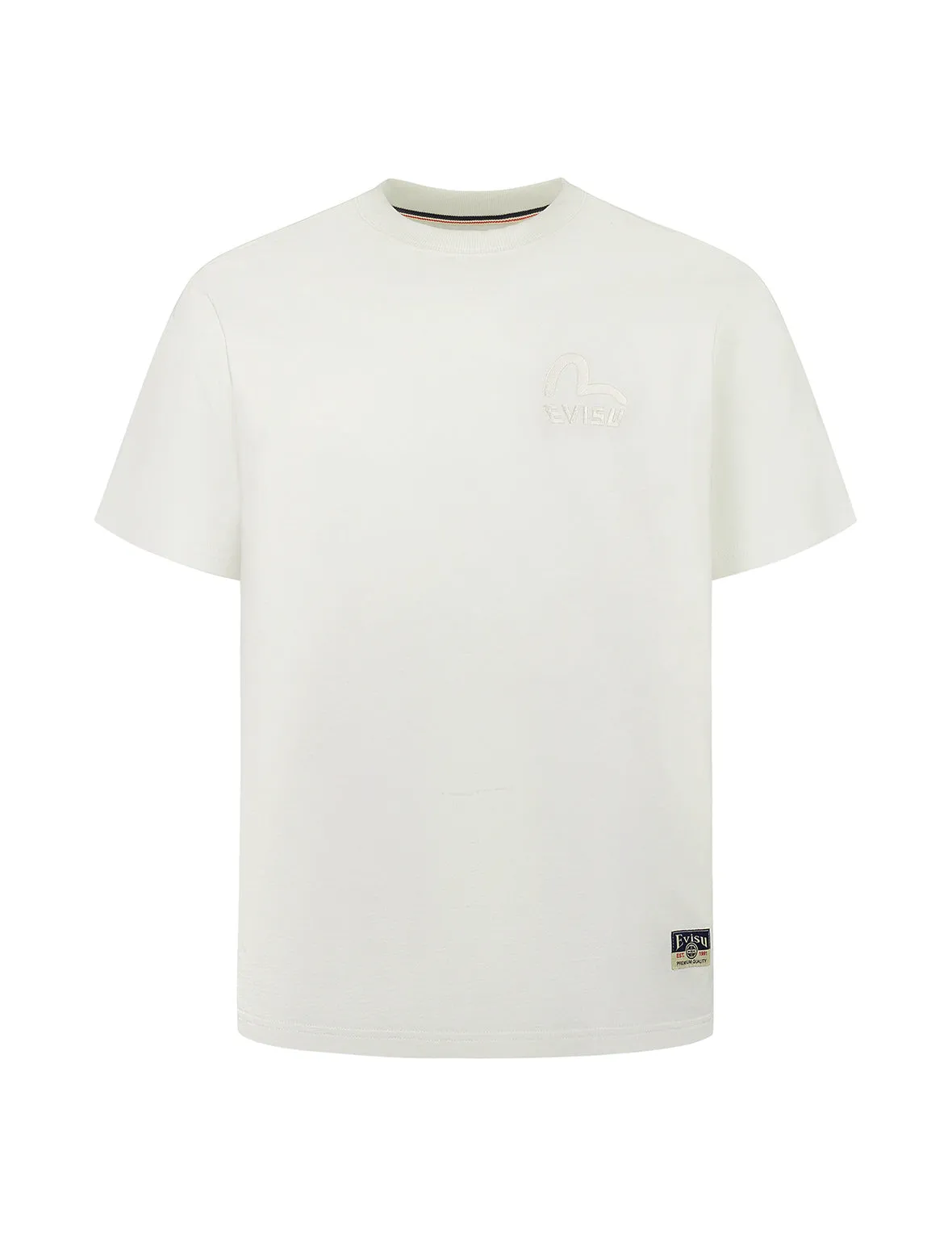 SPRING/ SUMMER COLLECTION 2025 Seagull and Brand Logo Print Regular Fit T-shirt