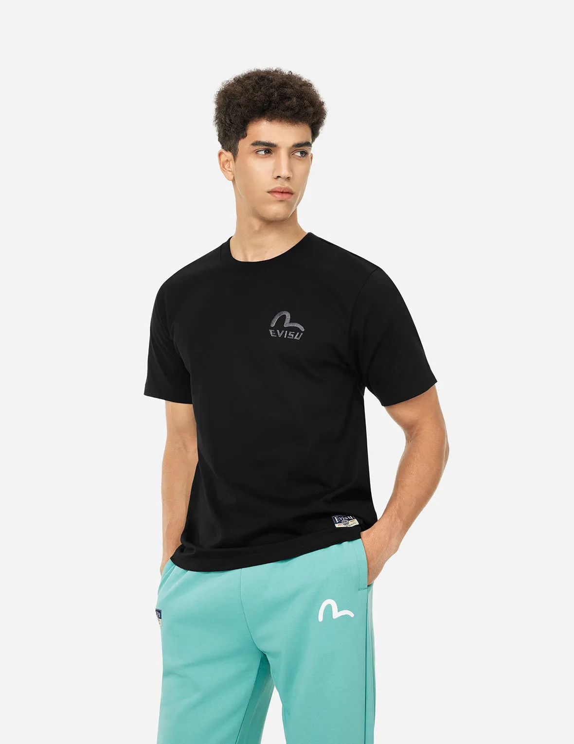 SPRING/ SUMMER COLLECTION 2025 Seagull and Brand Logo Print Regular Fit T-shirt