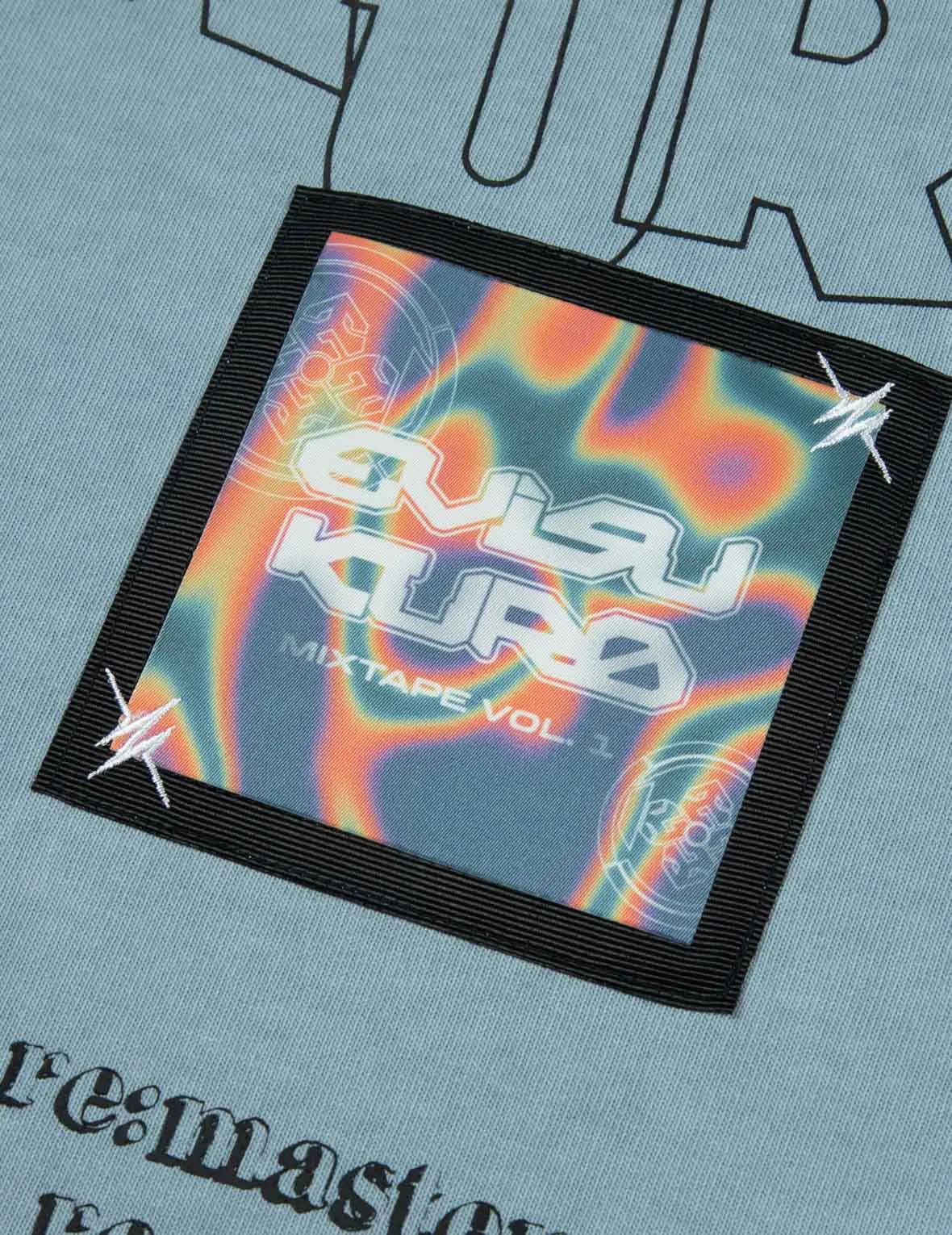 SPRING/ SUMMER COLLECTION 2025 Seagull and Rainbow Gradient Pattern Print Relax Fit T-Shirt
