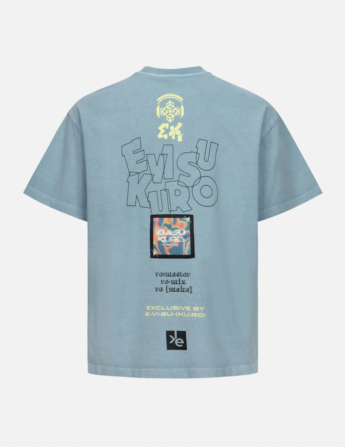 SPRING/ SUMMER COLLECTION 2025 Seagull and Rainbow Gradient Pattern Print Relax Fit T-Shirt
