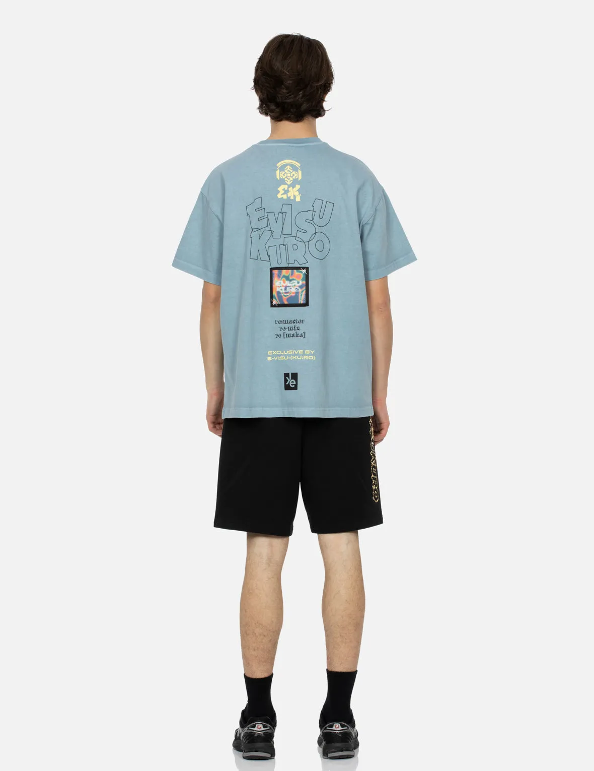 SPRING/ SUMMER COLLECTION 2025 Seagull and Rainbow Gradient Pattern Print Relax Fit T-Shirt