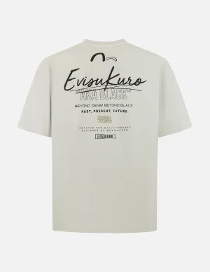 SPRING/ SUMMER COLLECTION 2025 Seagull Embroidery and Logo Print Oversized T-shirt