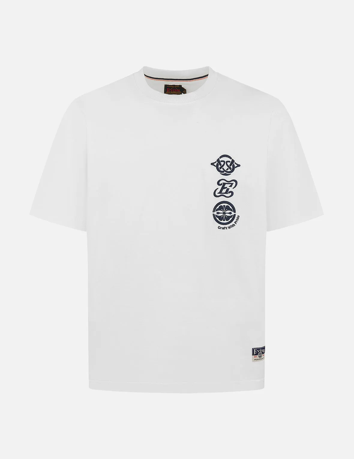 SPRING/ SUMMER COLLECTION 2025 Seagull Embroidery and Multi-logo Print Regular Fit T-shirt