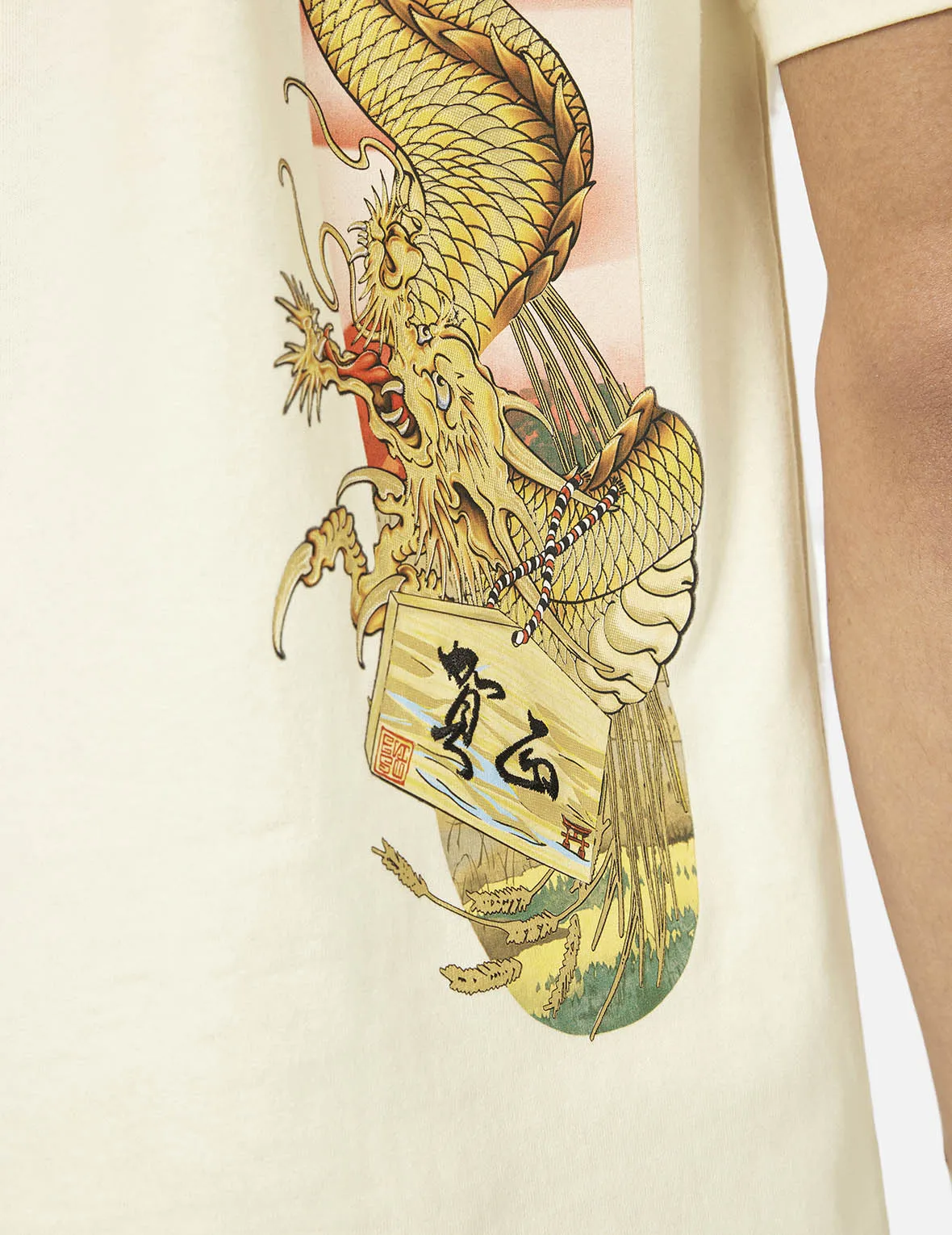 SPRING/ SUMMER COLLECTION 2025 Soaring Snake Daicock Print Relax Fit T-shirt - Red