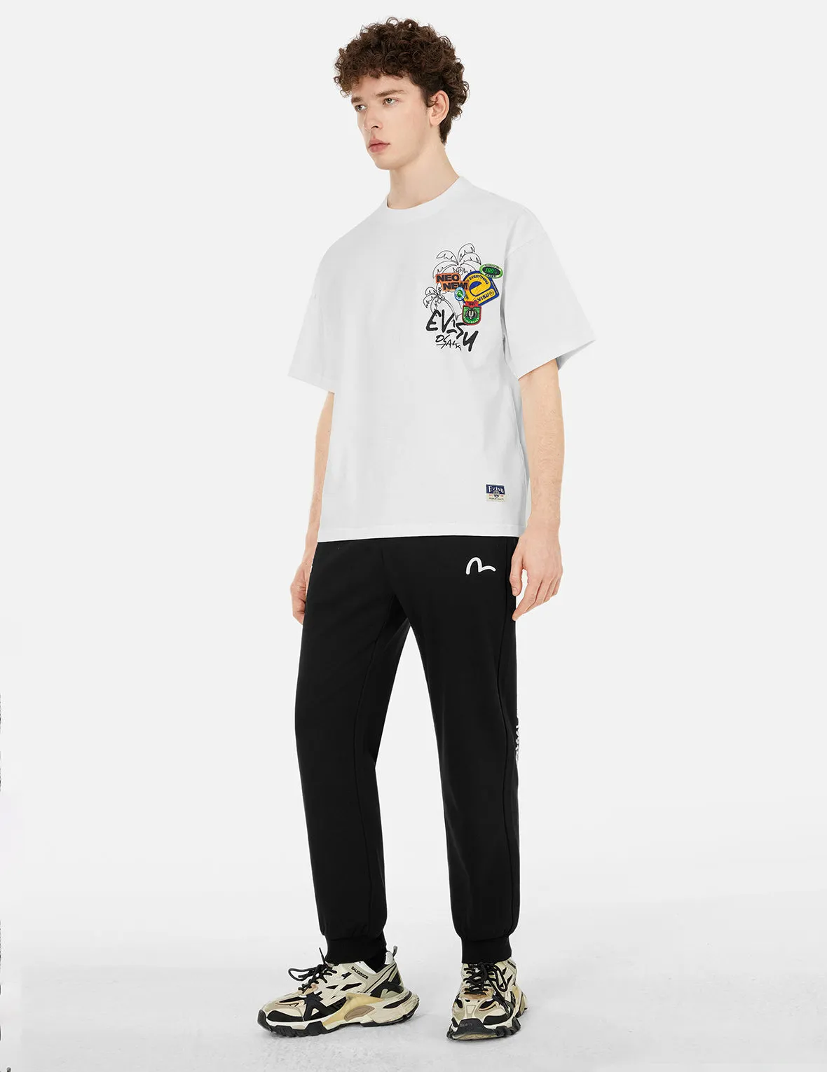 SPRING/ SUMMER COLLECTION 2025 Sticker Godhead Loose Fit T-shirt