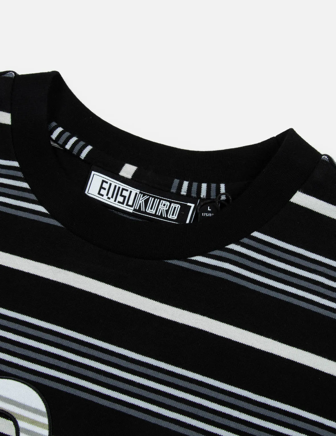 SPRING/ SUMMER COLLECTION 2025 Striped Seagull Appliqué Embroidery Loose Fit T-shirt