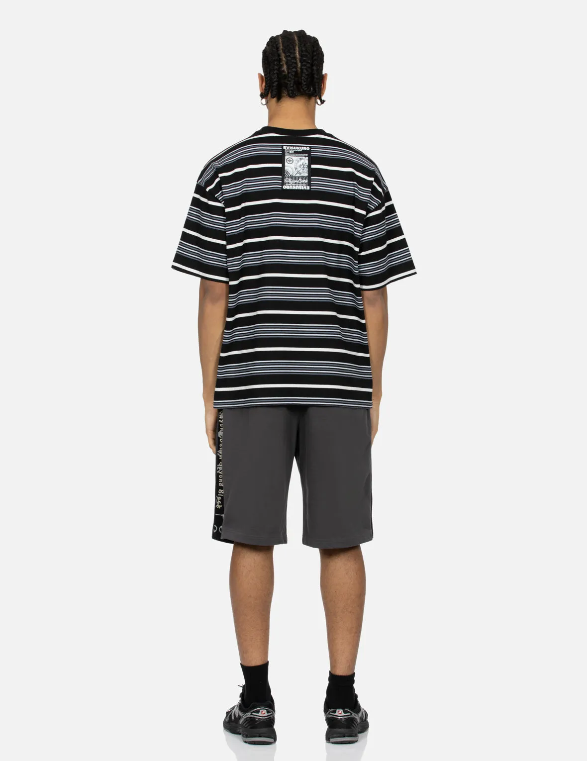 SPRING/ SUMMER COLLECTION 2025 Striped Seagull Appliqué Embroidery Loose Fit T-shirt