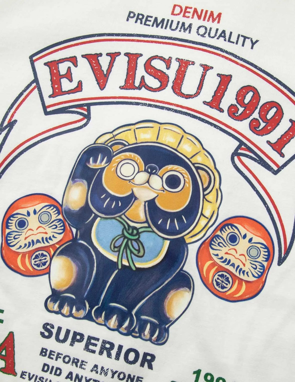 SPRING/ SUMMER COLLECTION 2025 Tanuki and Daruma Print Regular Fit T-Shirt