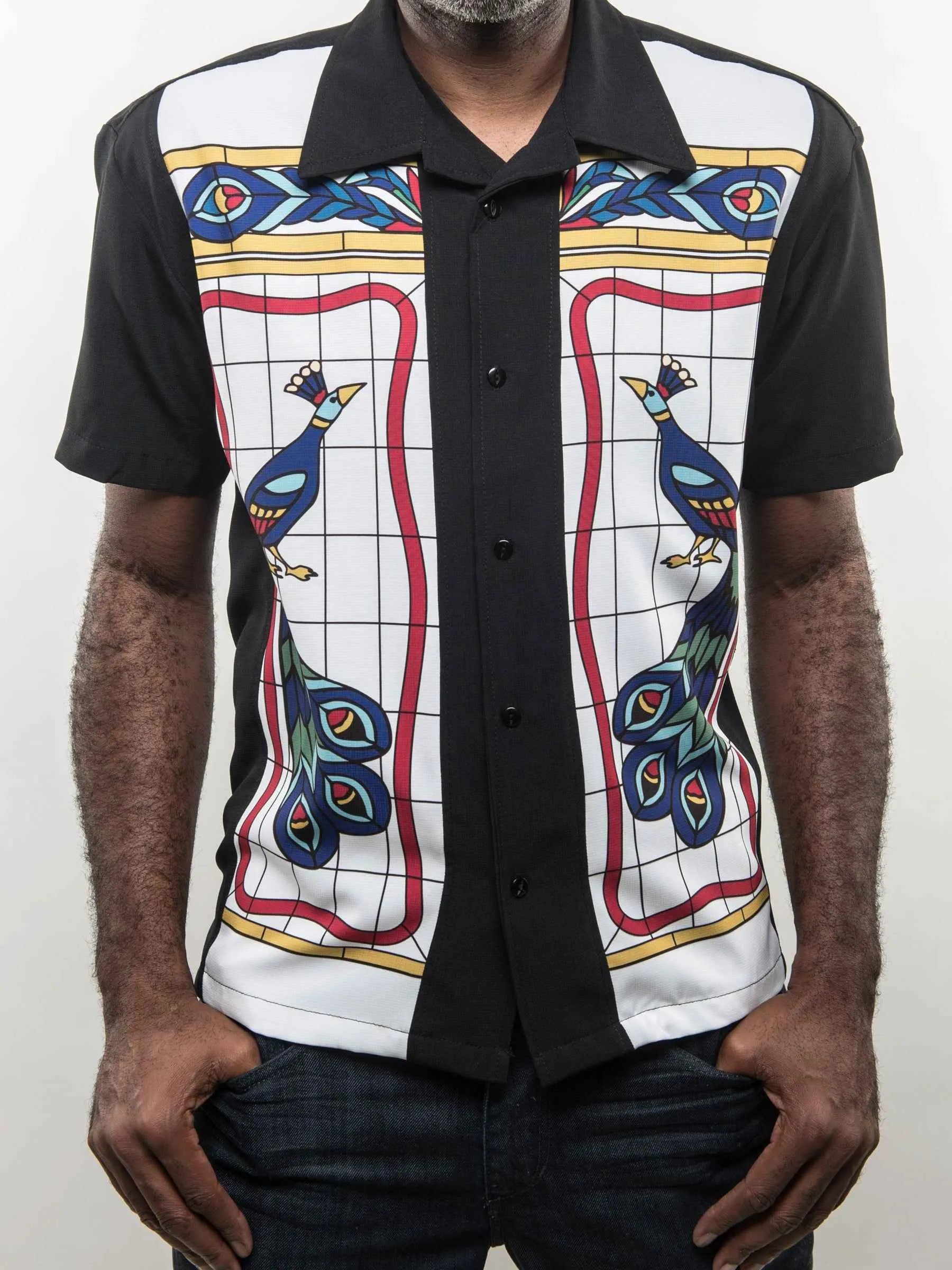 Stained Glass Peacock Shirt