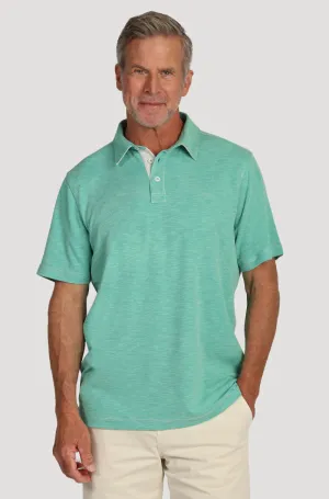 Sueded Dobby Model Polo - Green