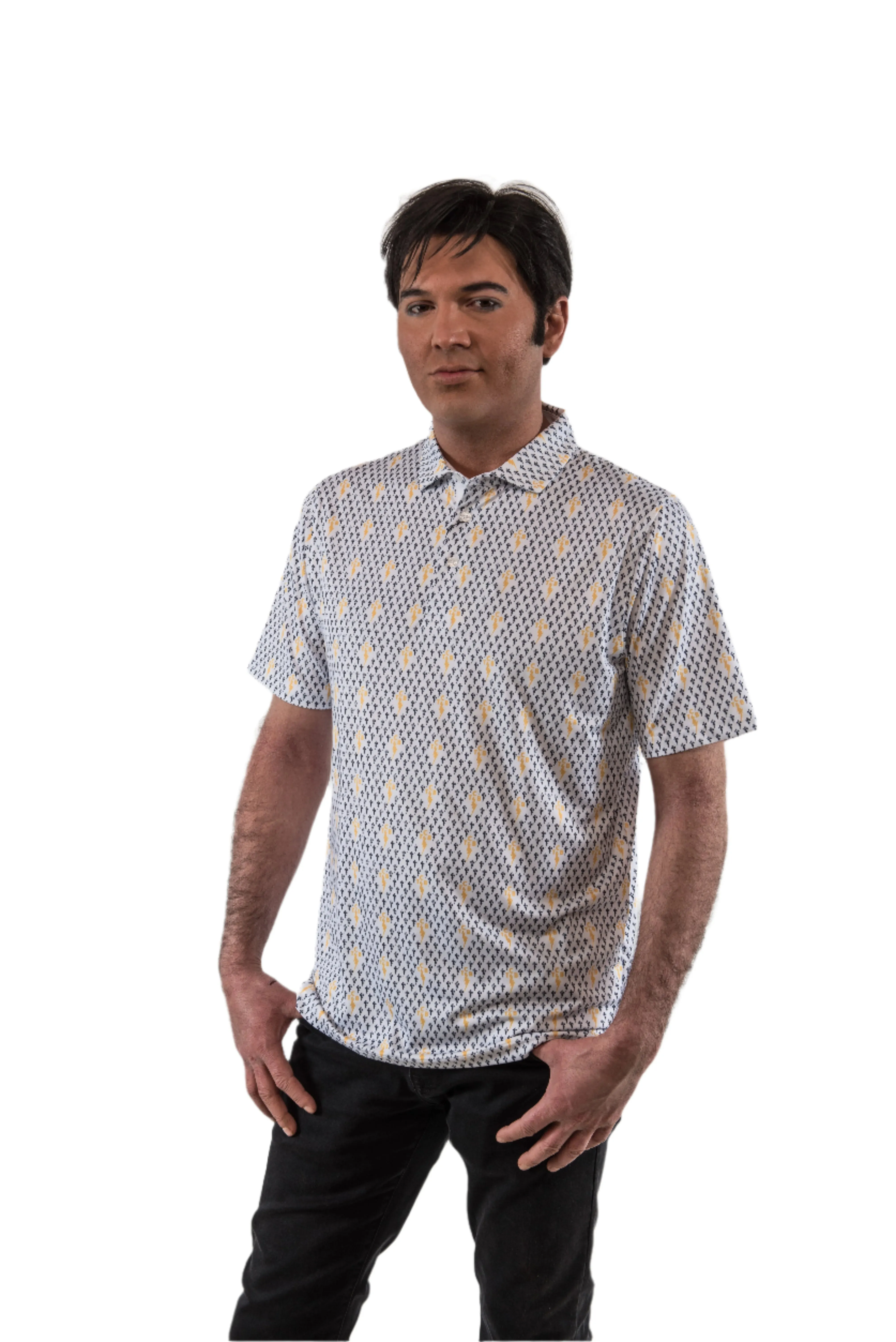 TCB Performance Polo - Navy & Gold