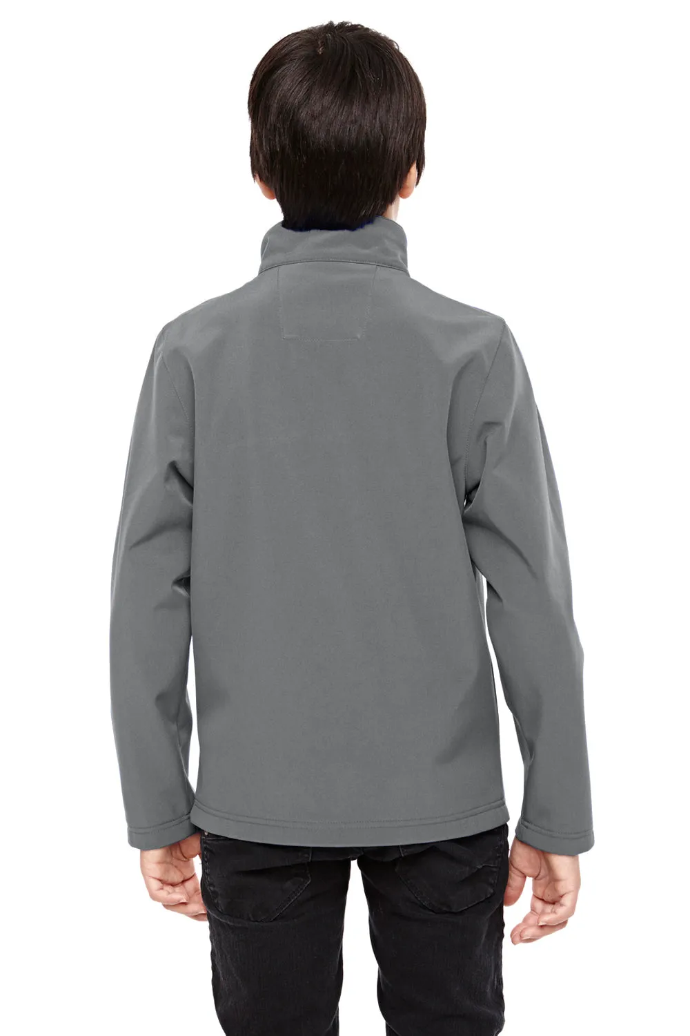 Team 365 Youth Leader Windproof & Waterproof Full Zip Jacket - Graphite Grey