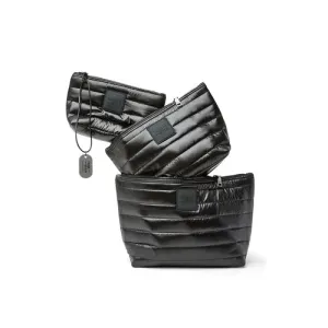 Travel Trio Organizational Pouches - Shiny Black