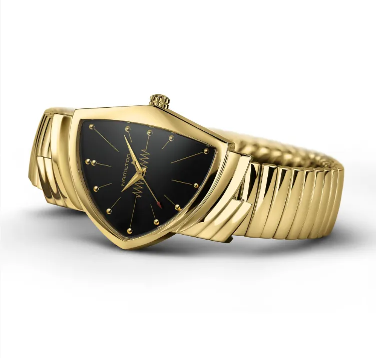 Ventura Quartz Watch - Black/Gold