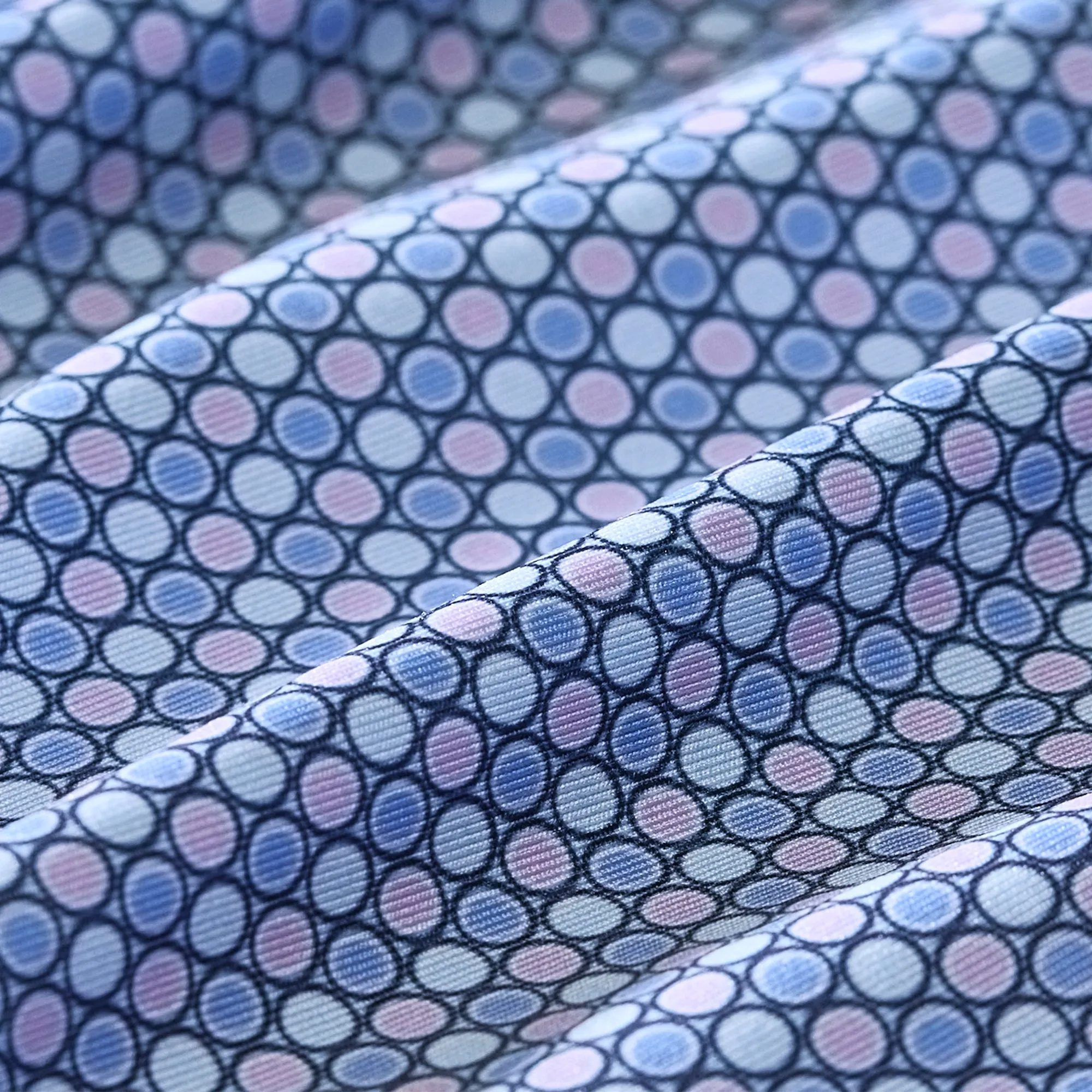 Versa Polo - Light Blue Multi Circle