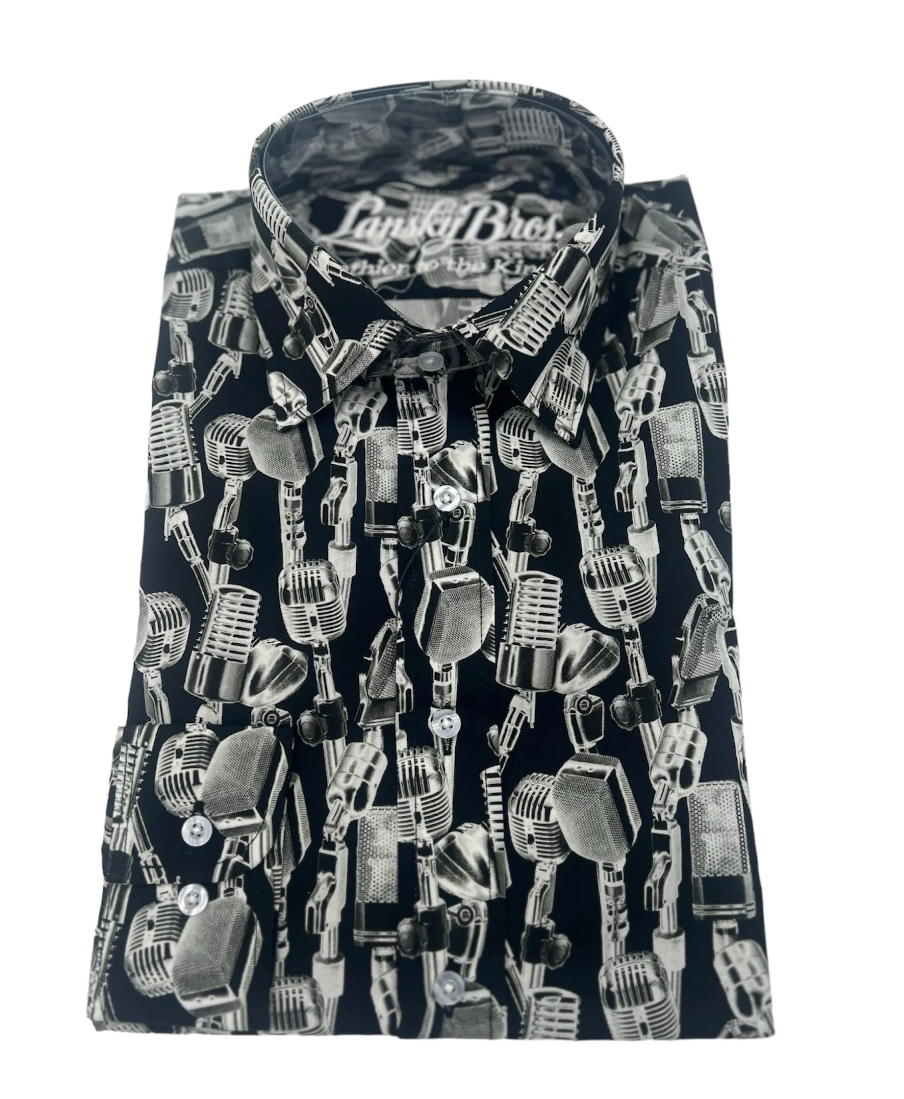 Vintage Microphone Sport Shirt